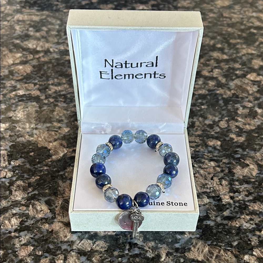 NATURAL ELEMENTS GENUINE STONE BRACELET NWT